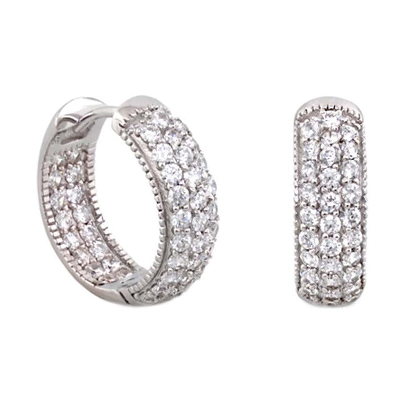 Glamour Pave .925 Earrings
