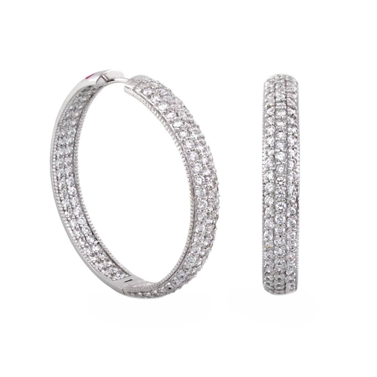 Glamour Pave .925 Earrings