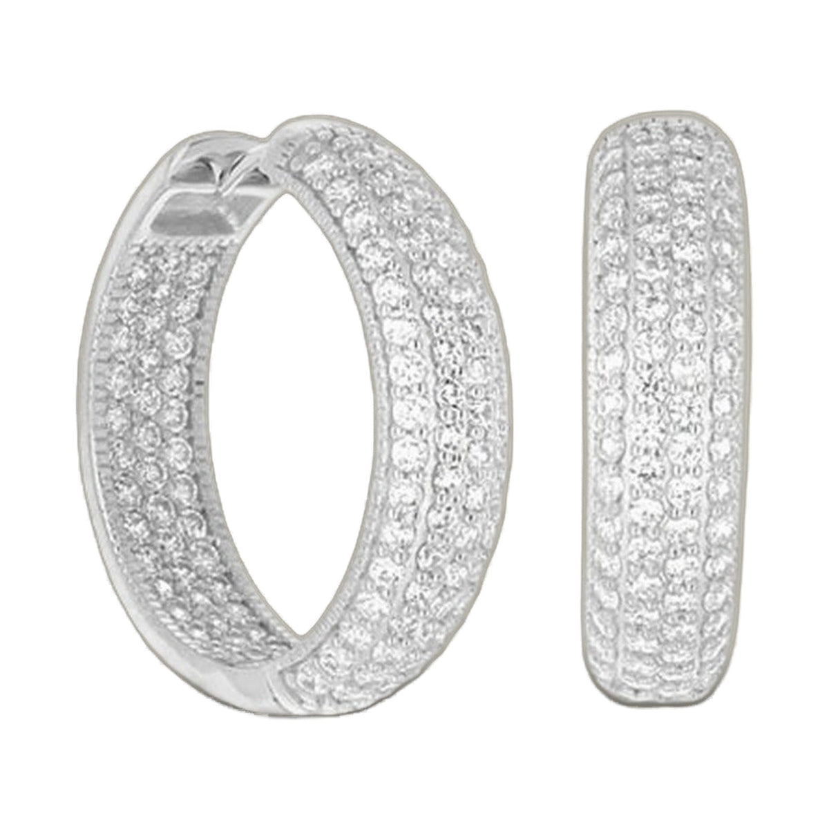 Glamour Pave .925 Earring