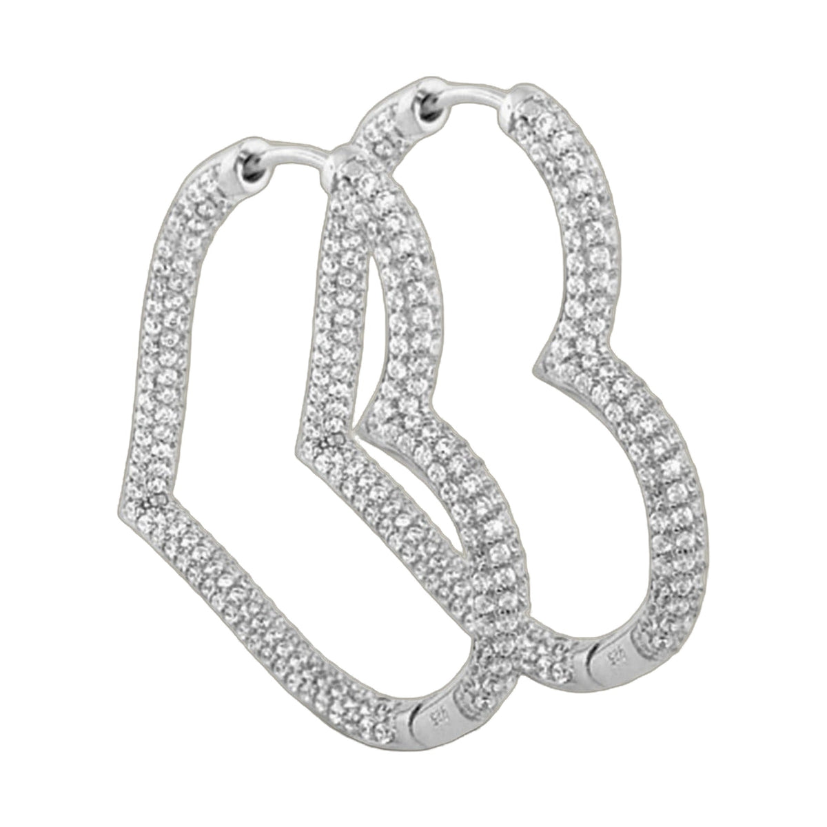 Glamour Pave 925 Earrings