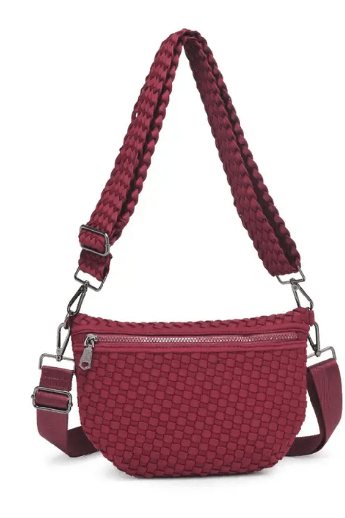 Ethereal Woven Neoprene Crossbody by Sol and Selene at Shirley Shoppe