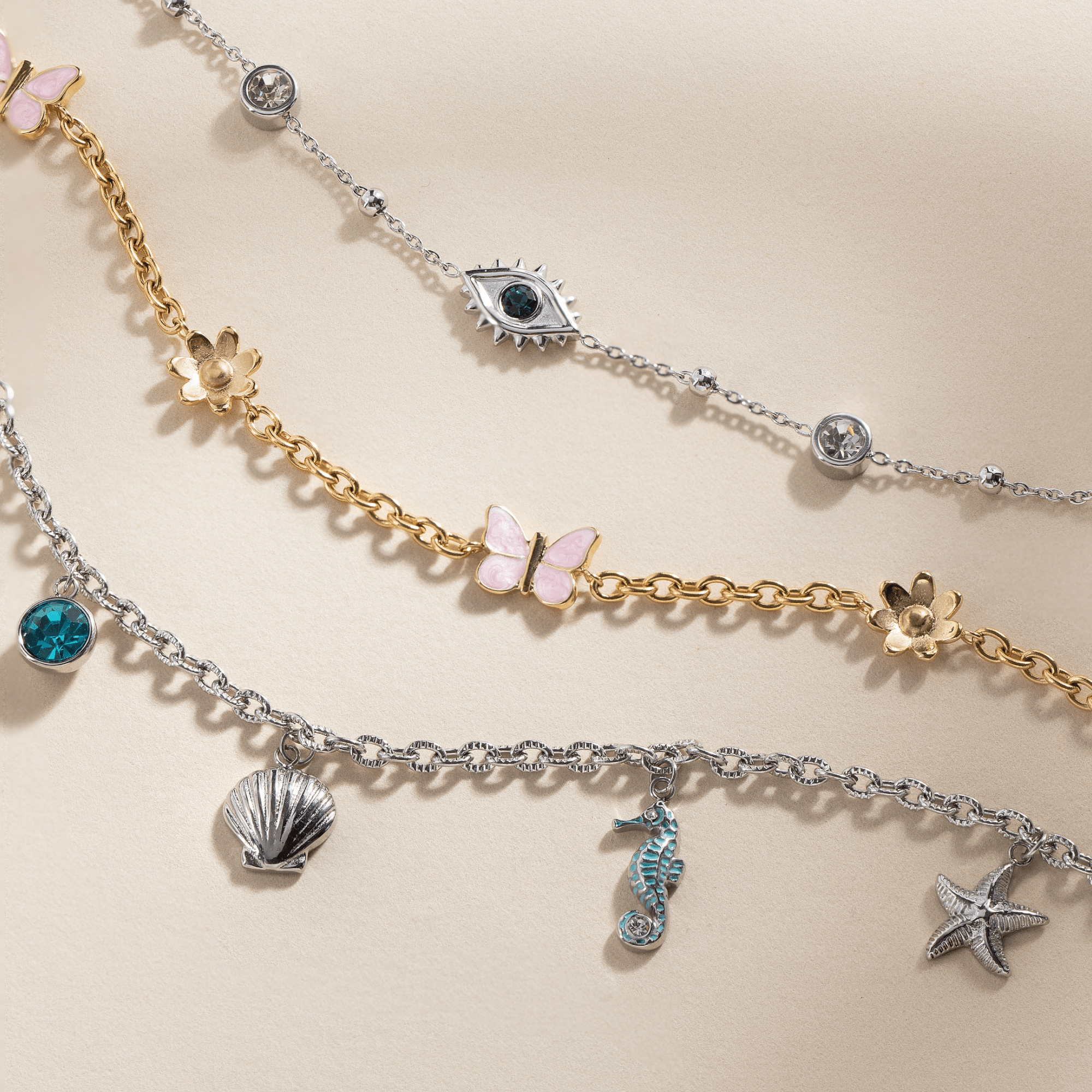 Evil Eye Crystal Anklet by ALEX AND ANI at Shirley Shoppe