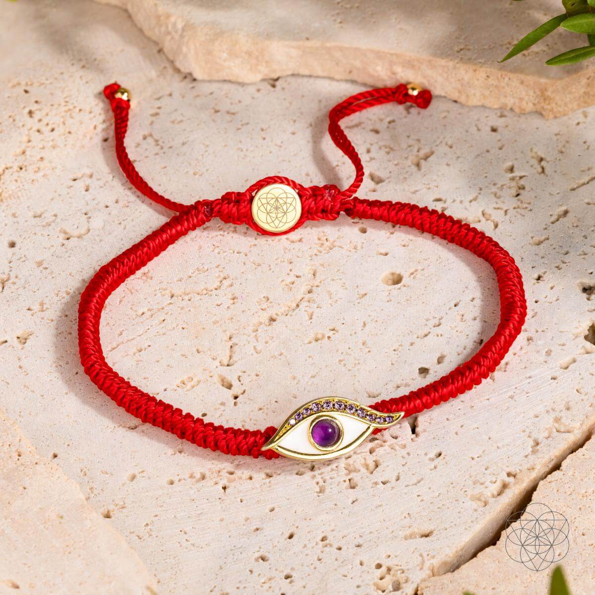 Eye of Spiritual Protection - Four-Strand Red String Bracelet by Conscious Items at Shirley Shoppe