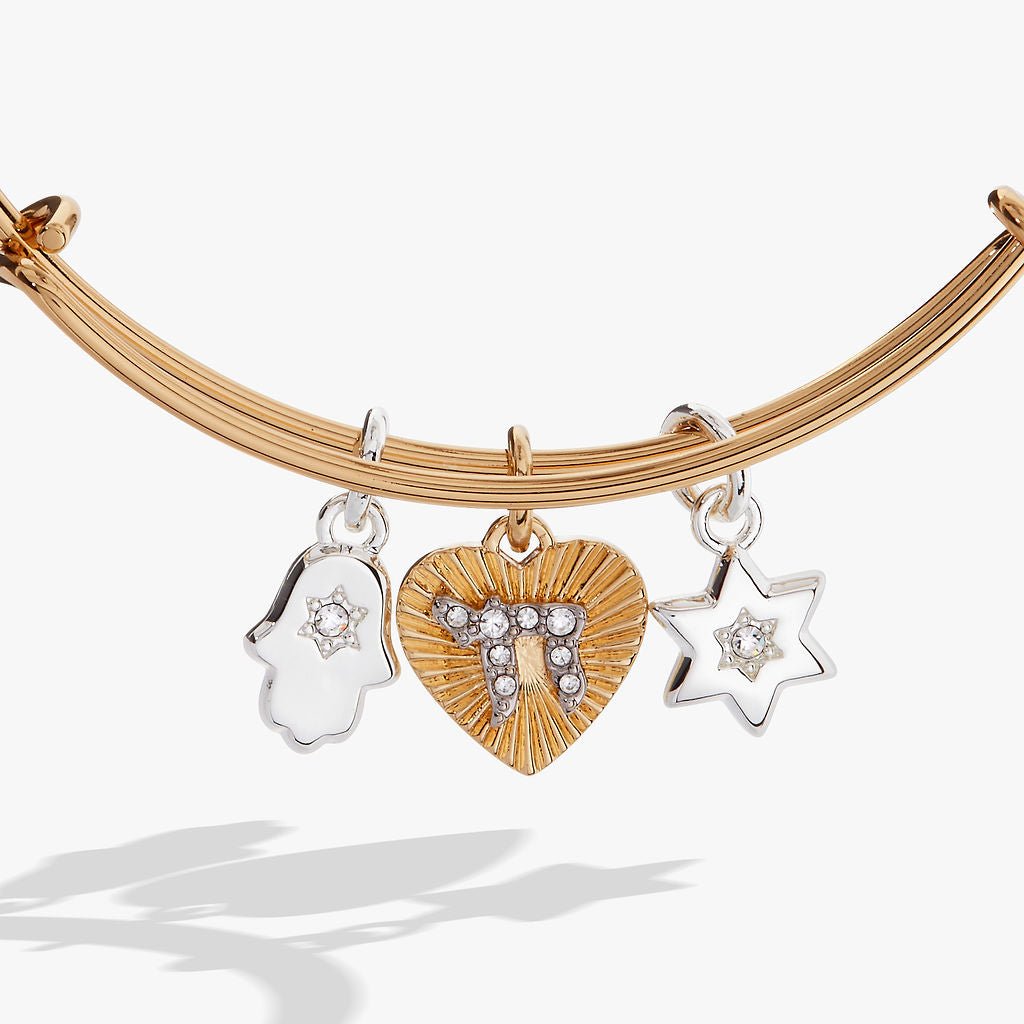 Faith and Family Star of David Charm Bangle by ALEX AND ANI at Shirley Shoppe