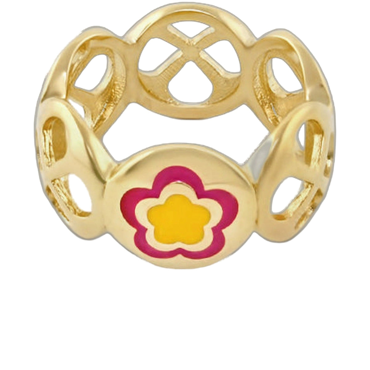 Falling Flowers Ring Band
