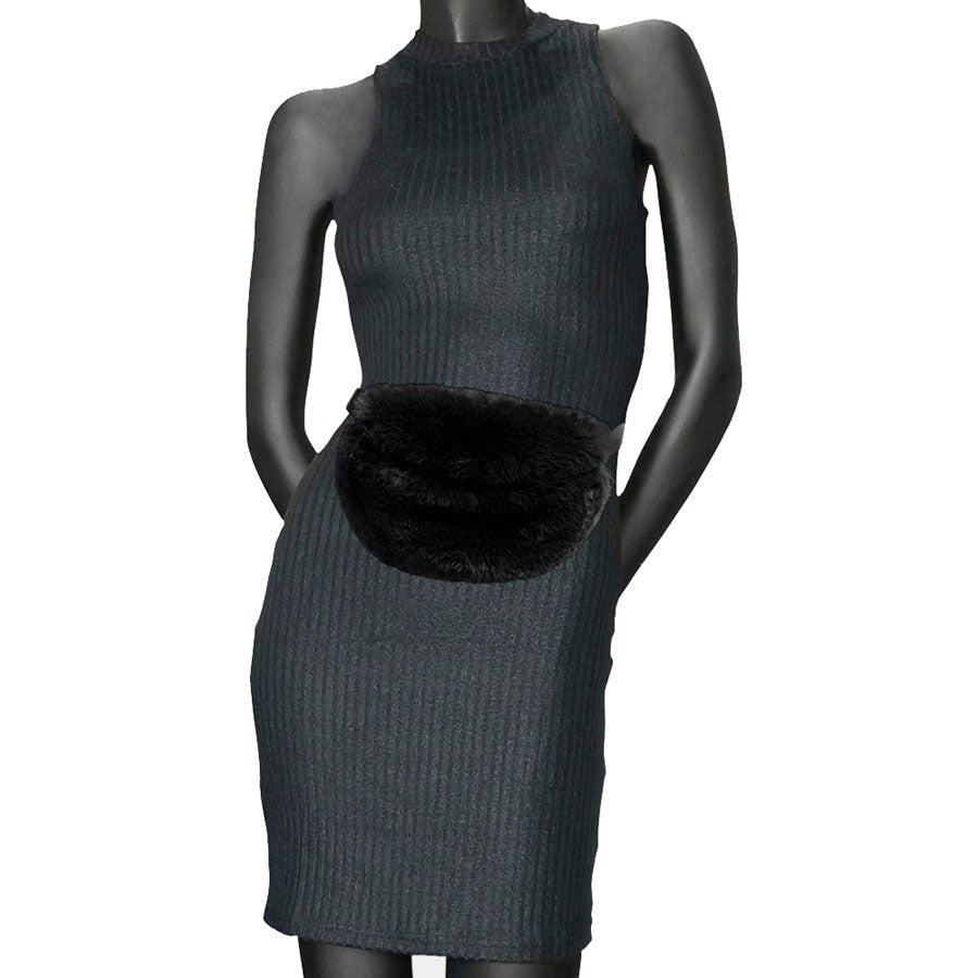 Faux Fur Fanny Pack Belt Bag