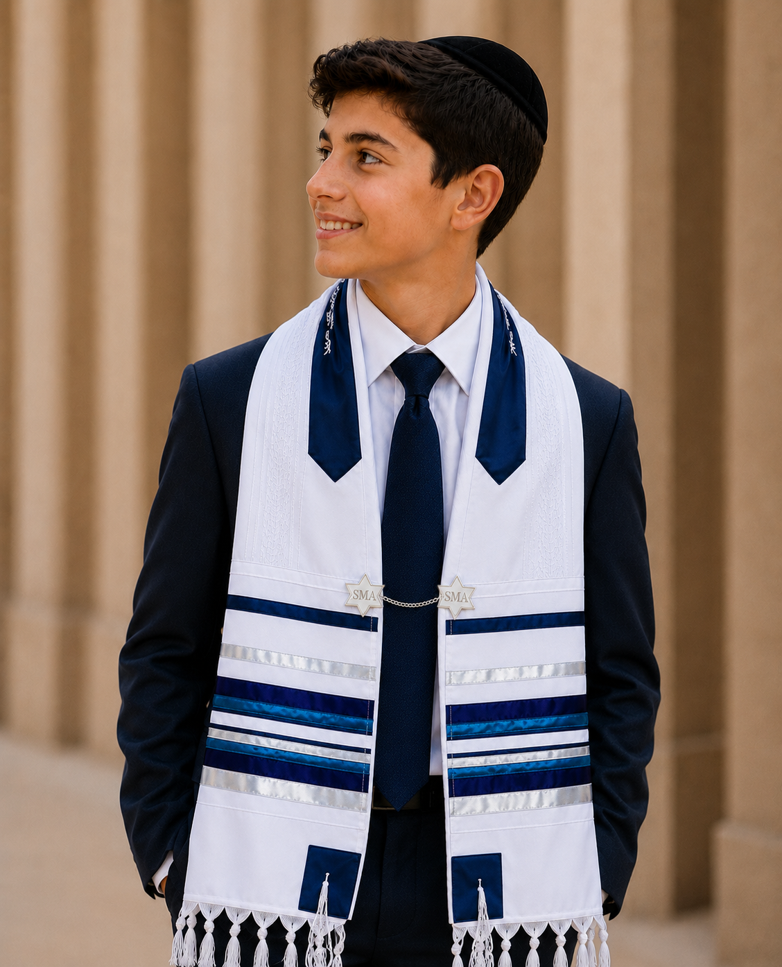 Star of David Personalized Tallit Clips