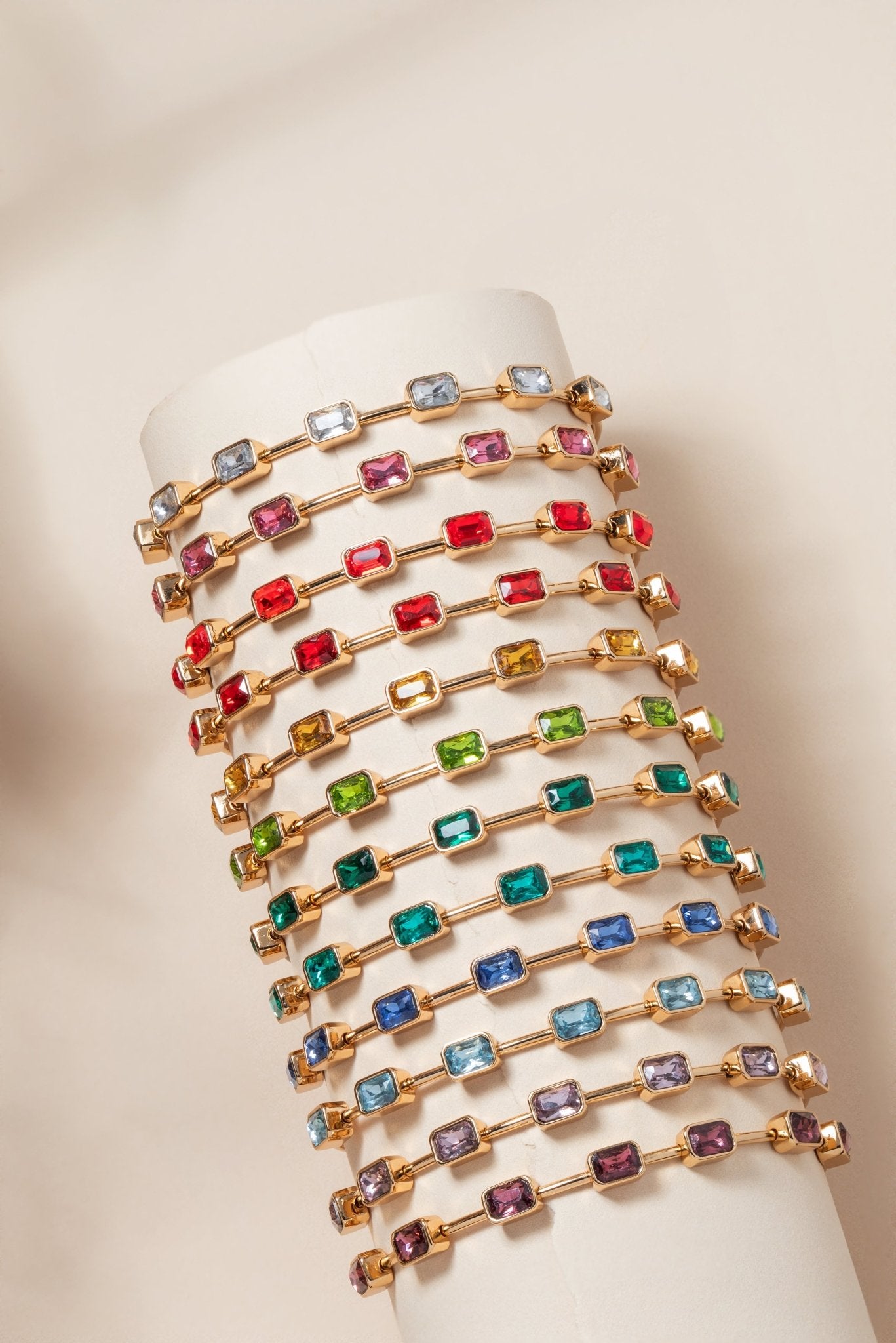February Birthstone Emerald Cut Bangle by ALEX AND ANI at Shirley Shoppe