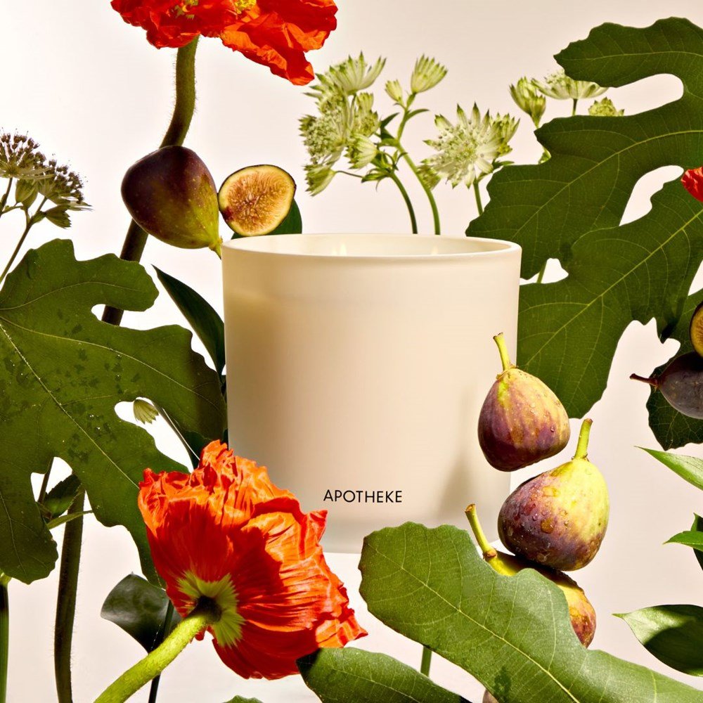 Fig and Olive Leaf 3 - Wick Candle by APOTHEKE at Shirley Shoppe