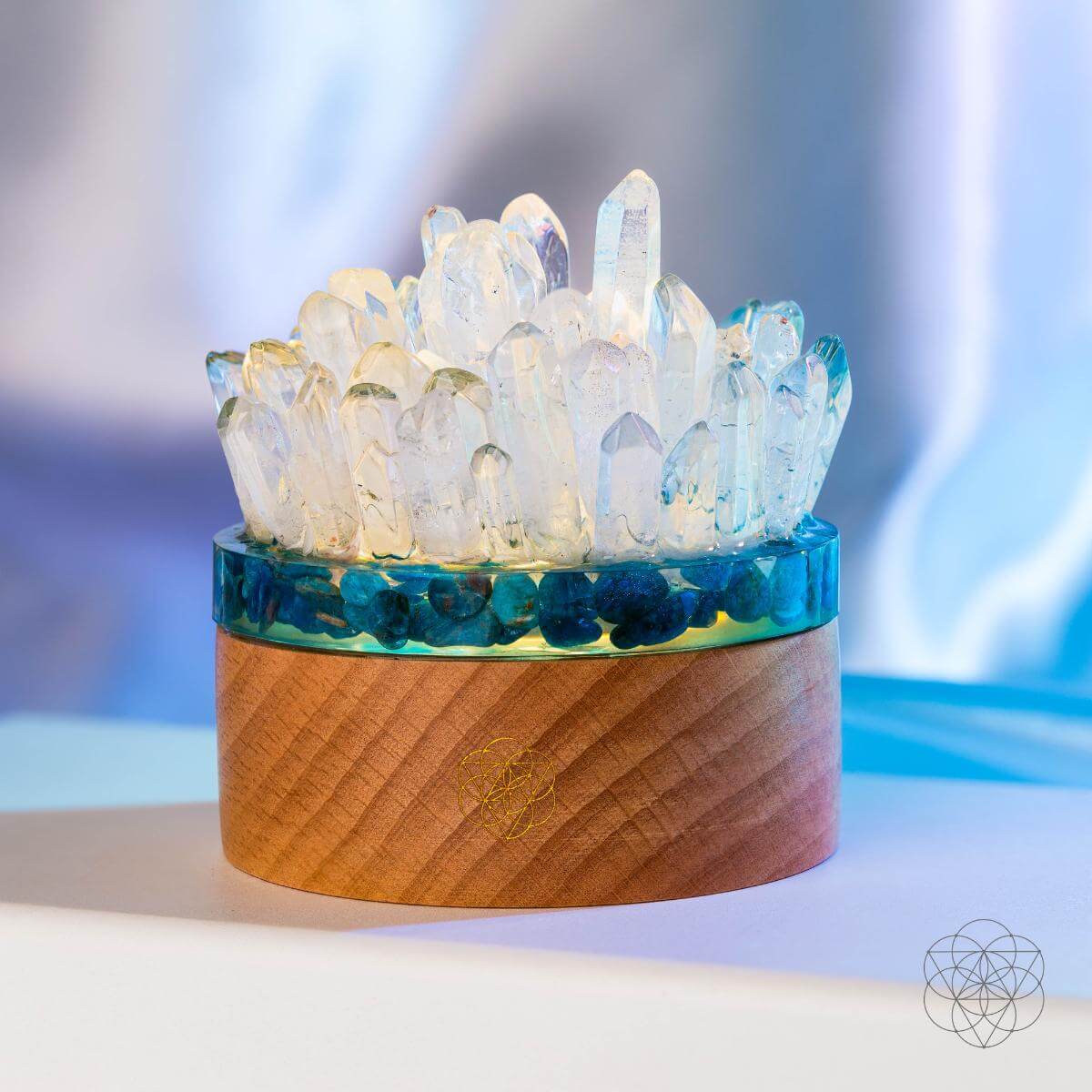 Find My Voice - Quartz & Apatite Lamp of Blooming Confidence by Conscious Items at Shirley Shoppe