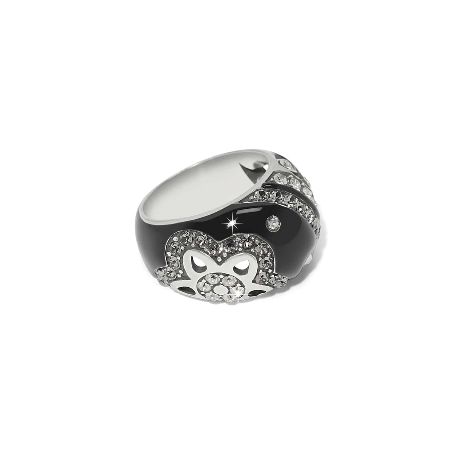 Flora Black Ring