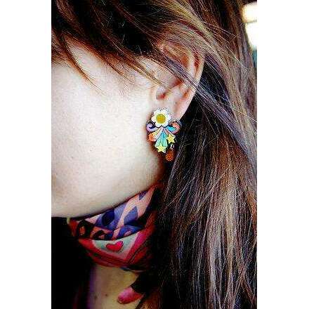 Flower Power Earrings by Laliblue