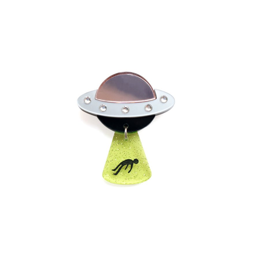 Flying Saucer Button Cover by Laliblue by Quirks! at Shirley Shoppe