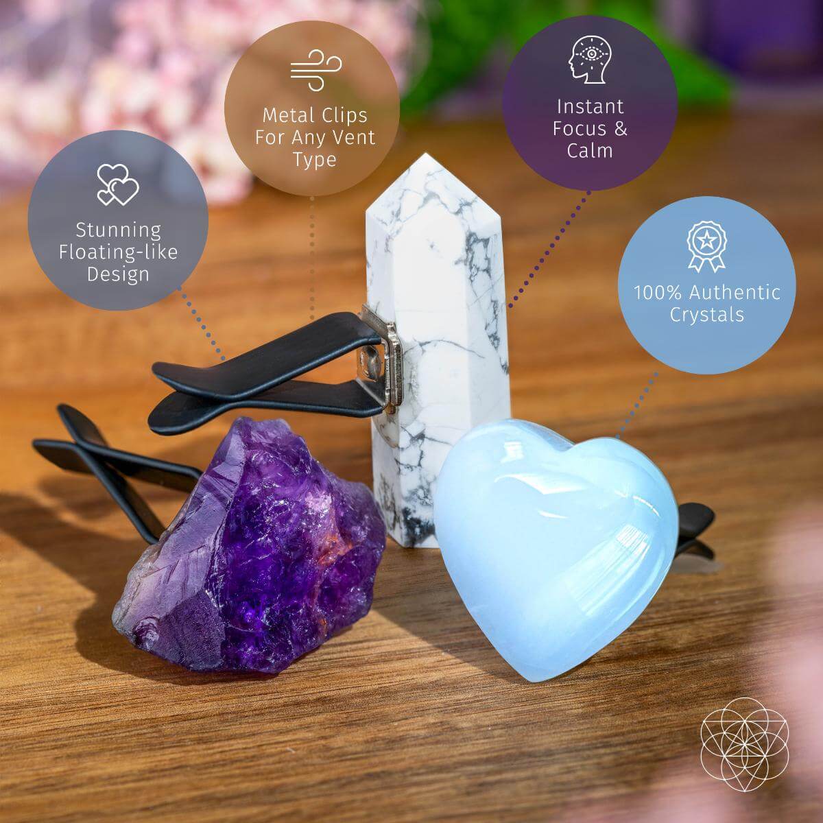 Focused Driver - Crystal Car Kit of Protection by Conscious Items at Shirley Shoppe