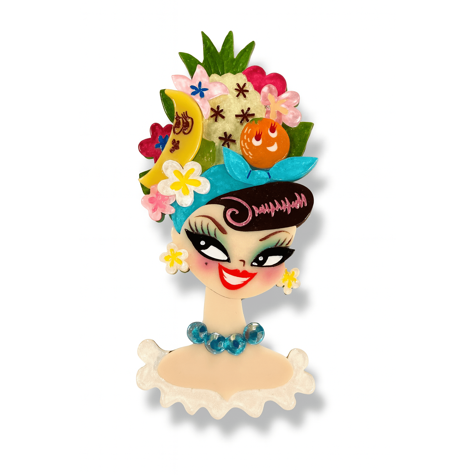 Forbidden Fruits Brooch by Miss Fluff x Lipstick & Chrome by Quirks! at Shirley Shoppe