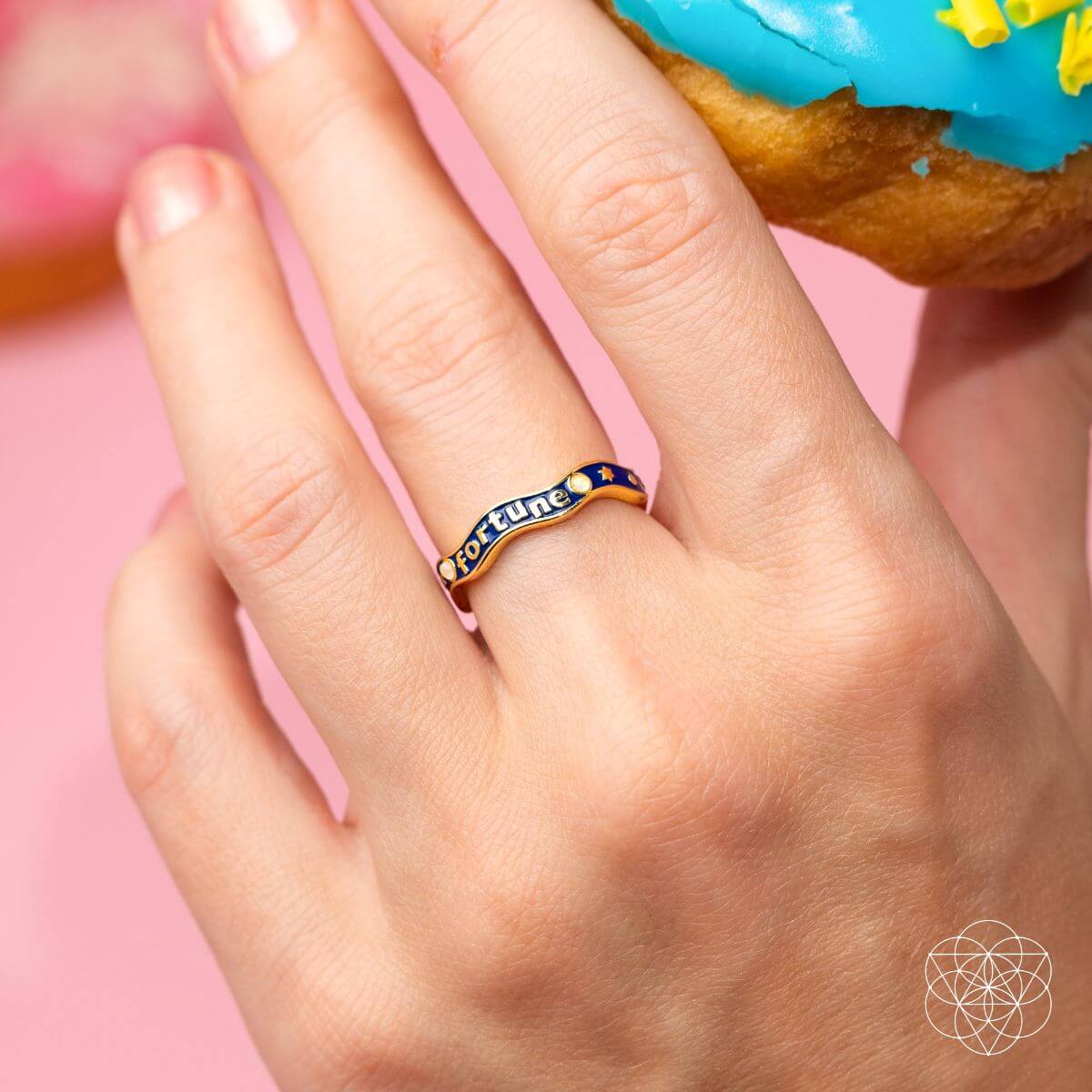 Fortune Magnet - Aquamarine Ring of Prosperity by Conscious Items at Shirley Shoppe