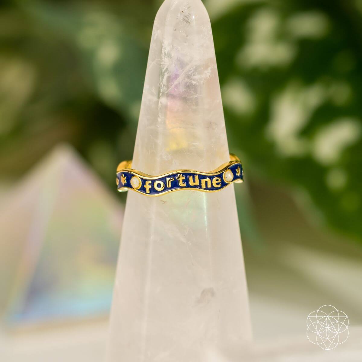 Fortune Magnet - Aquamarine Ring of Prosperity by Conscious Items at Shirley Shoppe