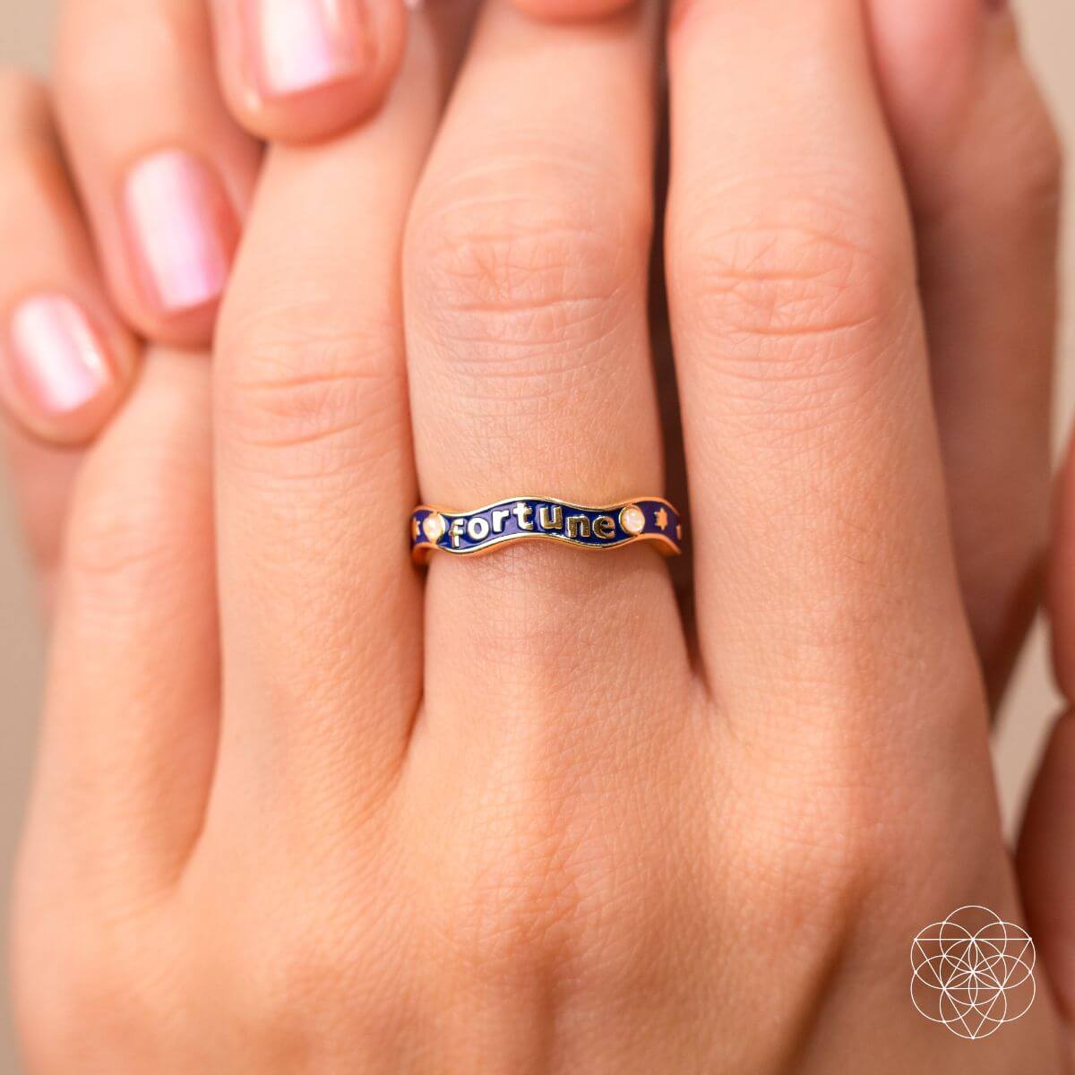 Fortune Magnet - Aquamarine Ring of Prosperity by Conscious Items at Shirley Shoppe