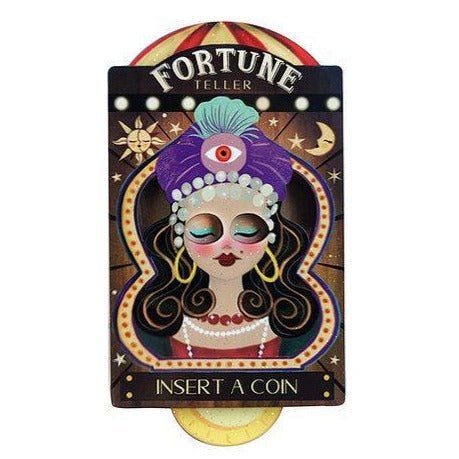 Fortune Teller Interactive Halloween Brooch by Laliblue by Quirks! at Shirley Shoppe