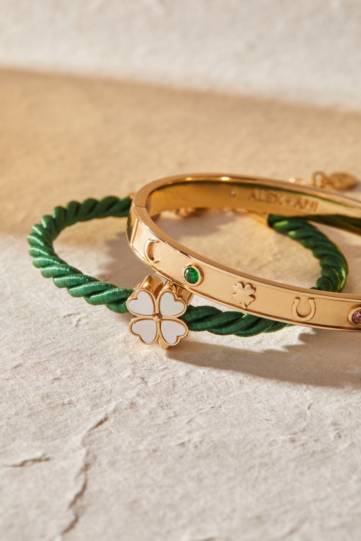 Four Leaf Clover Cord Bracelet by ALEX AND ANI at Shirley Shoppe