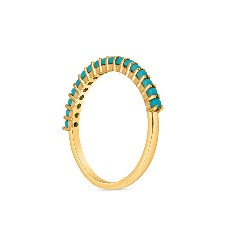 Frankie 14K Gold and Turquoise Ring by Christina Greene at Shirley Shoppe