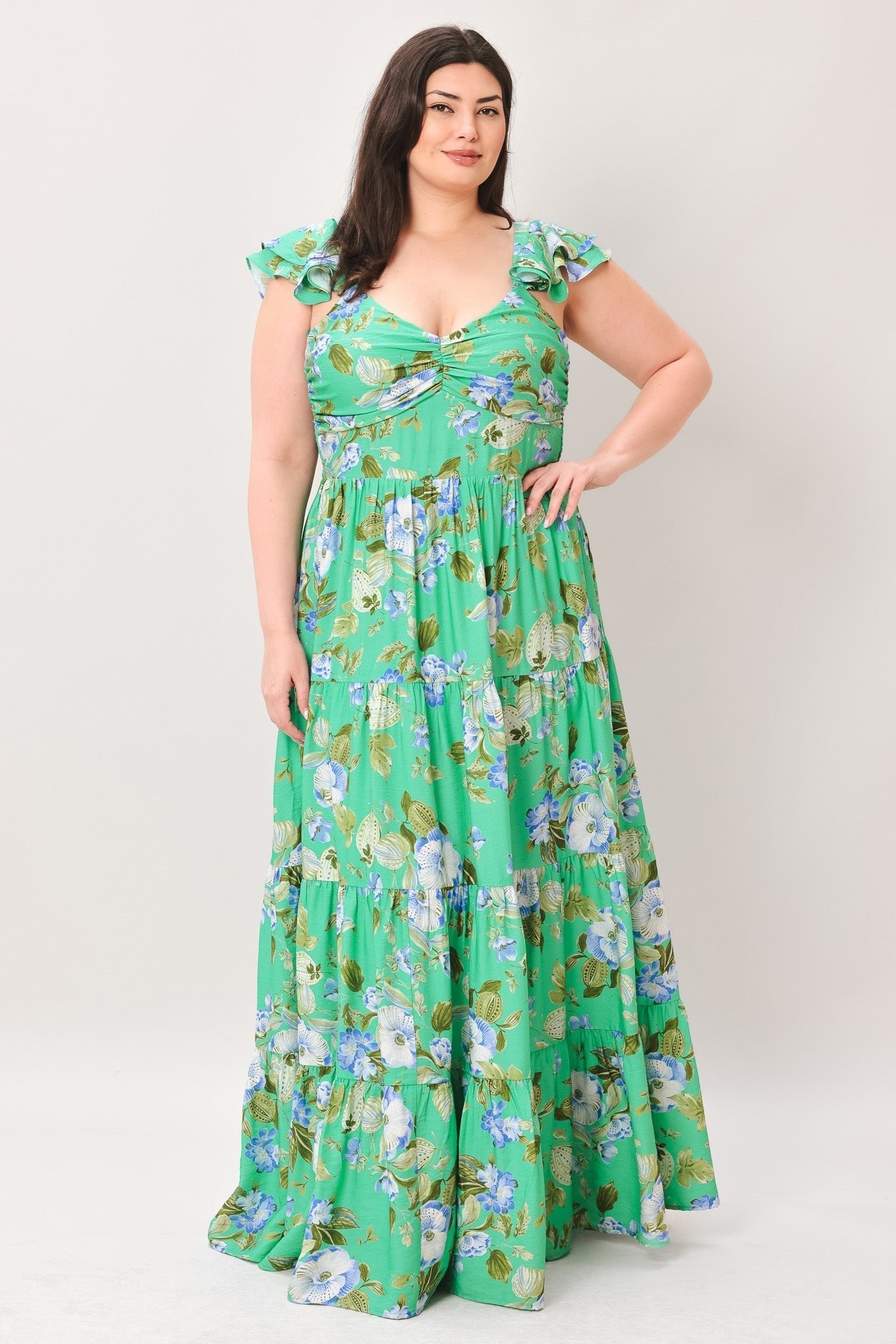 FRESH BLOSSOM WOVEN MAXI DRESS by Flying Tomato at Shirley Shoppe
