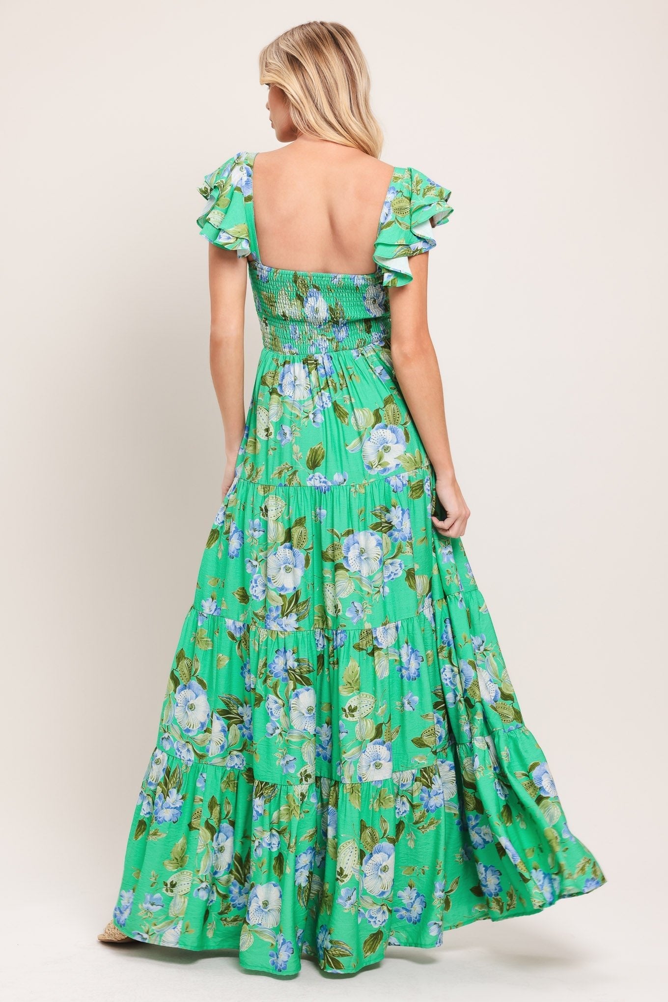 FRESH BLOSSOM WOVEN MAXI DRESS by Flying Tomato at Shirley Shoppe