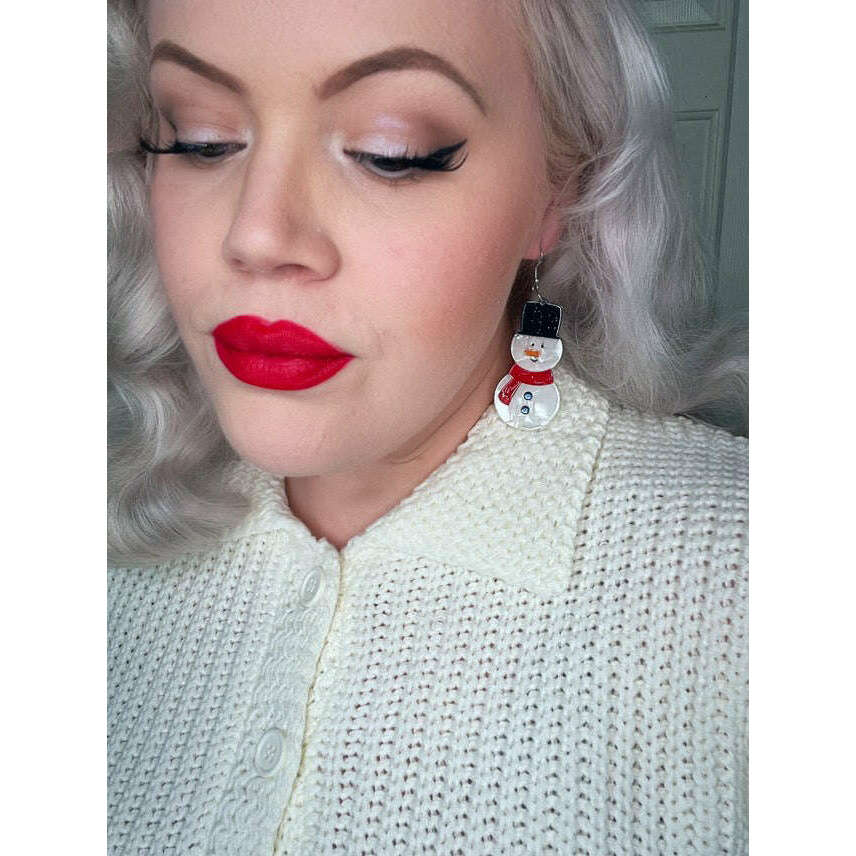 Frosty Friends Earrings by Lipstick & Chrome