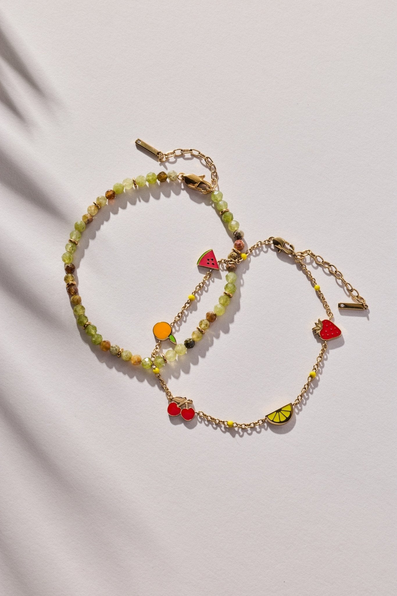 Fruit Inline Charm Anklet by ALEX AND ANI at Shirley Shoppe