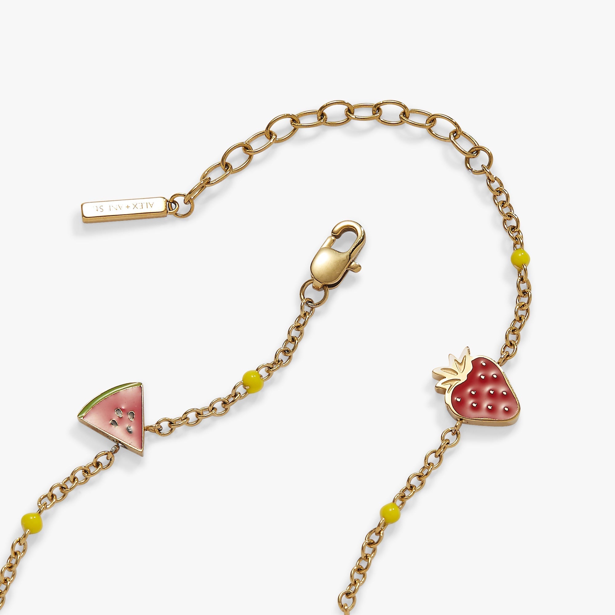 Fruit Inline Charm Anklet by ALEX AND ANI at Shirley Shoppe