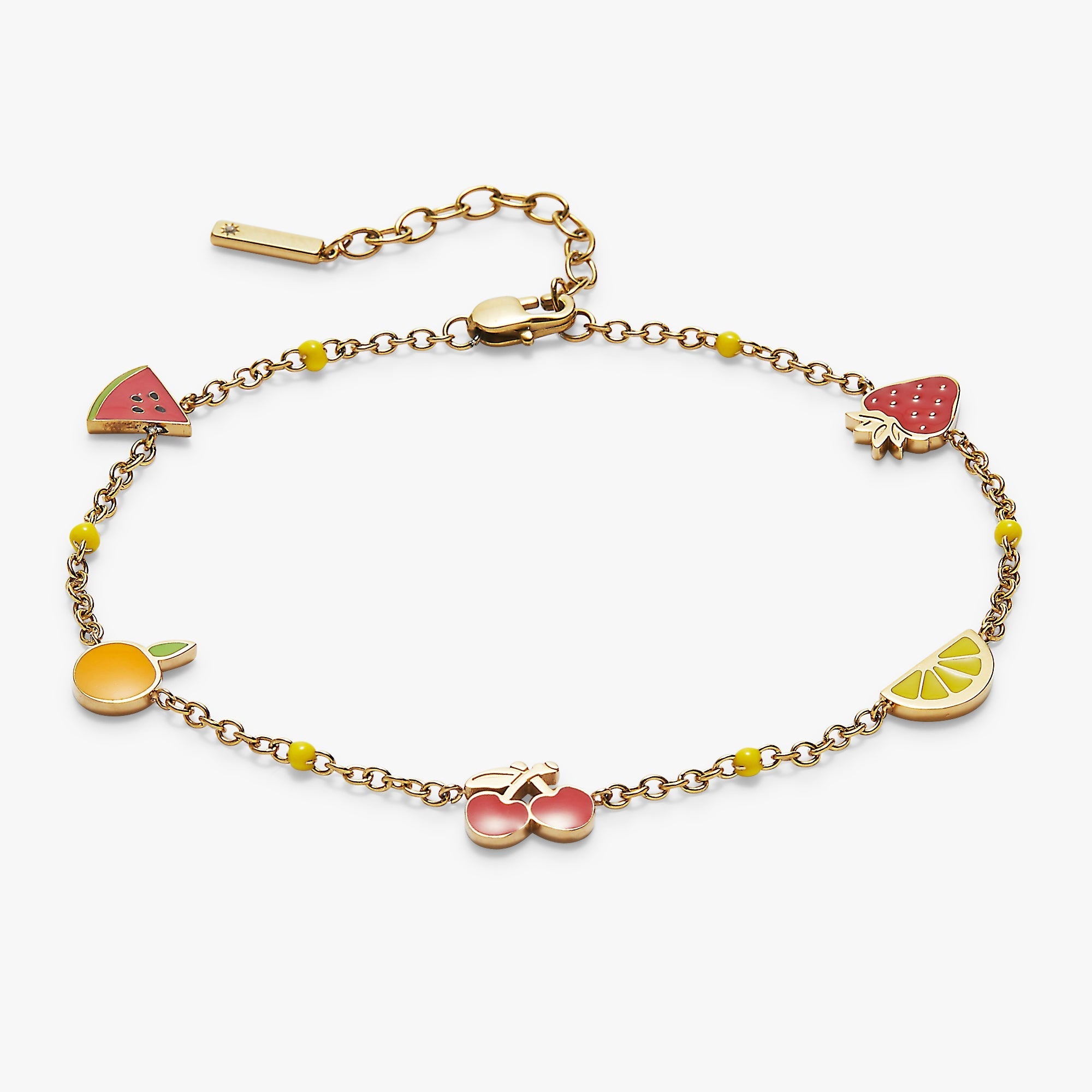 Fruit Inline Charm Anklet by ALEX AND ANI at Shirley Shoppe