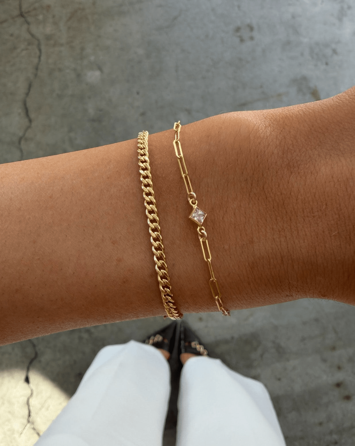 gabi curb bracelet by Cuffed by Nano LLC at Shirley Shoppe