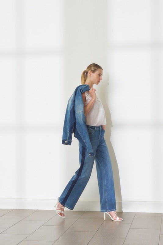 Gaia Jacket Denim by Shop Elan at Shirley Shoppe