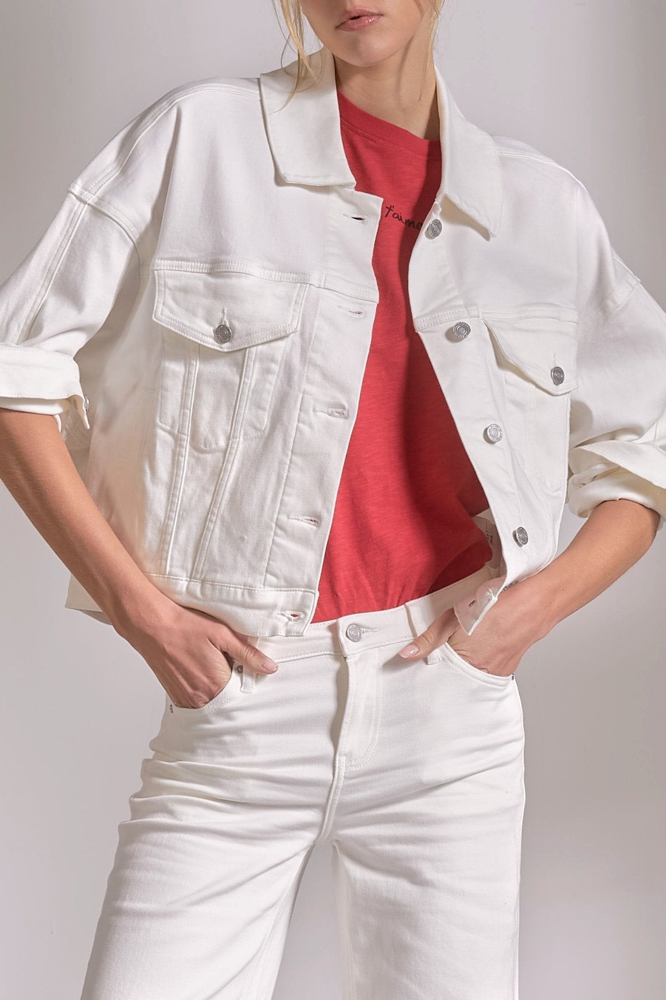Gaia Jacket Off White by Shop Elan at Shirley Shoppe