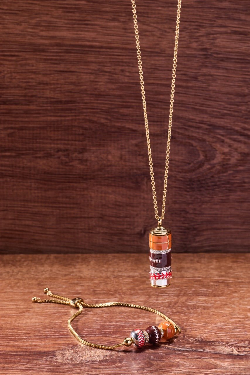 Game On Spinner Pendant by ALEX AND ANI at Shirley Shoppe