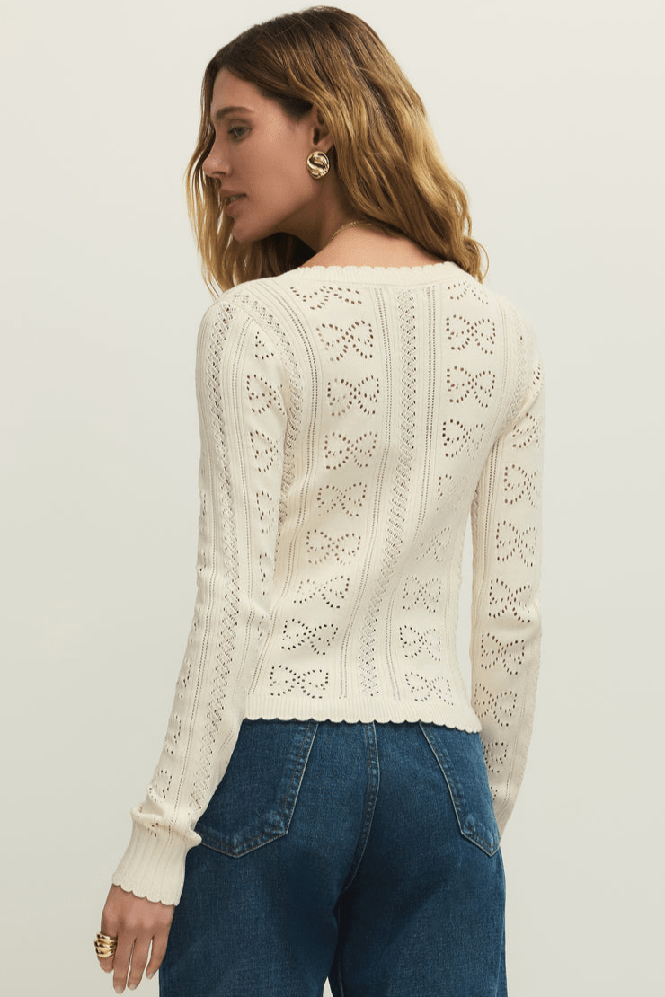 Gema Pointelle Cardigan by z supply at Shirley Shoppe