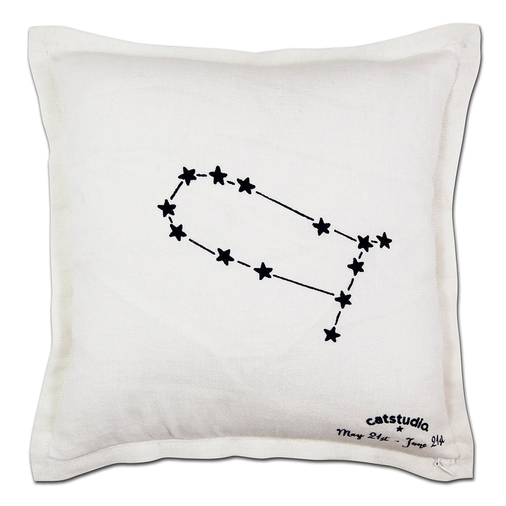 Gemini Astrology Hand - Embroidered Pillow by Cat Studio by Quirks! at Shirley Shoppe