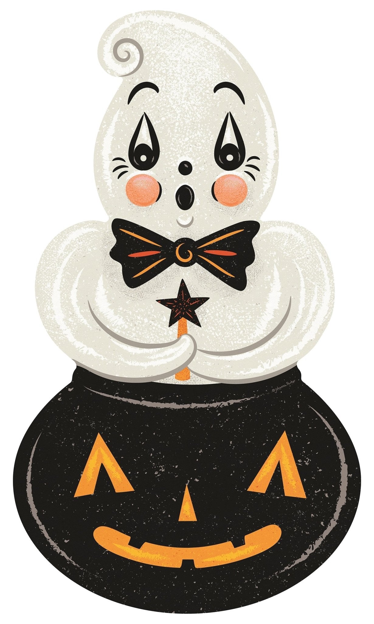 Ghostie in Caudron Die Cut Vinyl Halloween Floor Decor by Johanna Parker - 102" by Quirks! at Shirley Shoppe