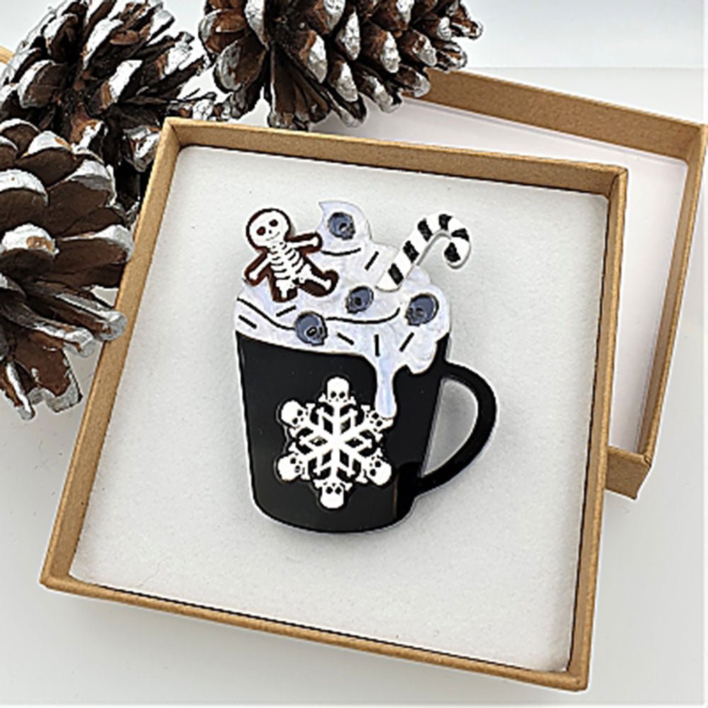 Gingerdead Latte Brooch by Cherryloco by Quirks! at Shirley Shoppe
