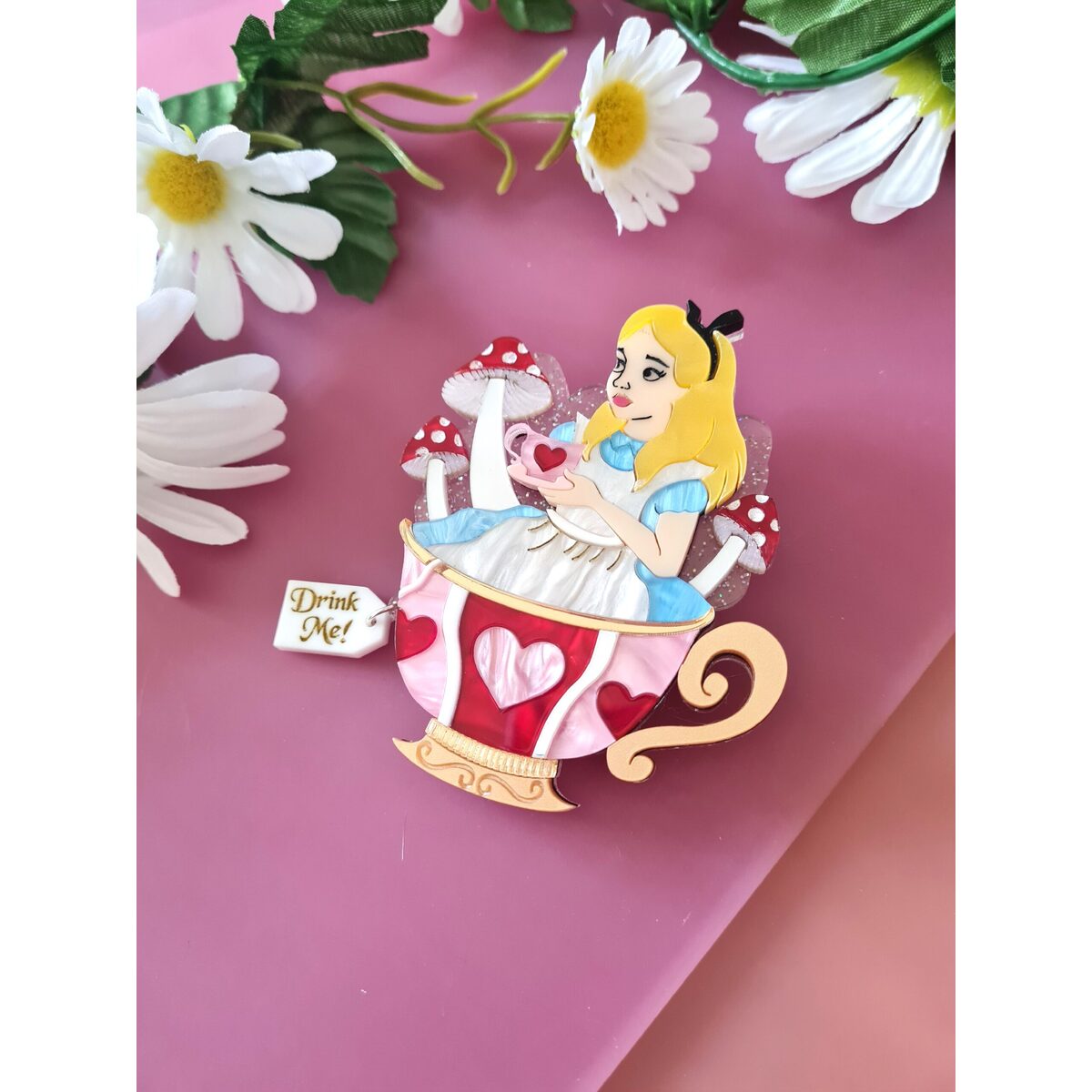 Girl in a Teacup Brooch by Cherryloco by Quirks! at Shirley Shoppe