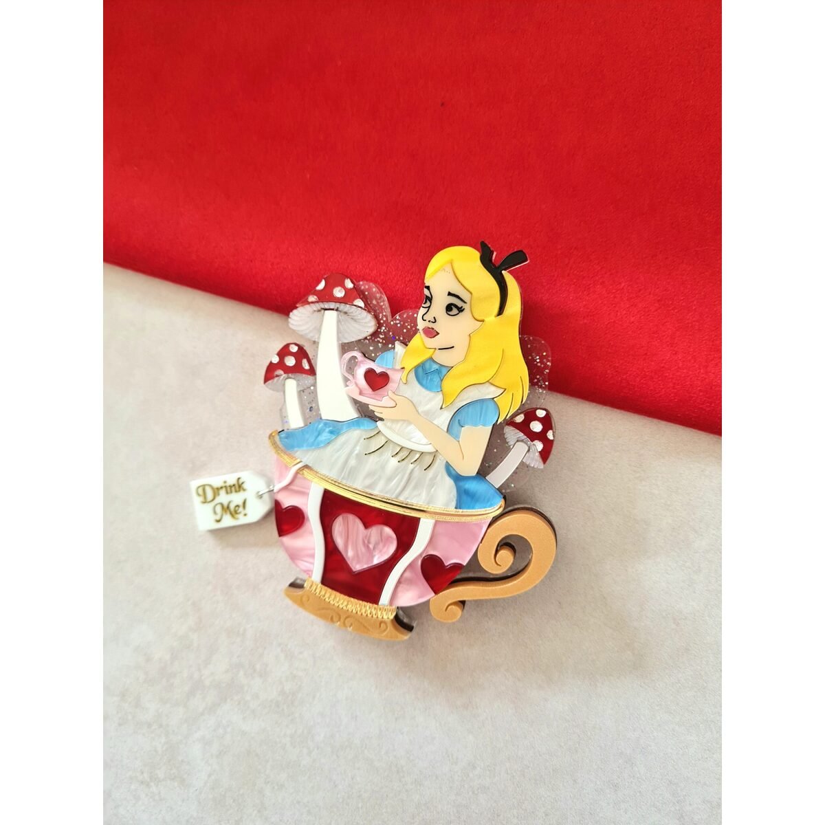 Girl in a Teacup Brooch by Cherryloco by Quirks! at Shirley Shoppe