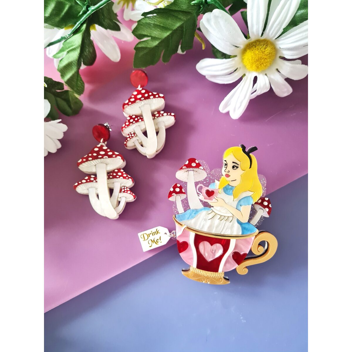 Girl in a Teacup Brooch by Cherryloco by Quirks! at Shirley Shoppe