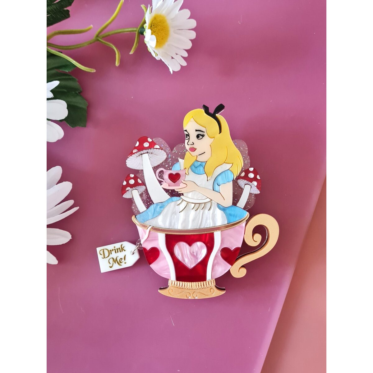 Girl in a Teacup Brooch by Cherryloco by Quirks! at Shirley Shoppe
