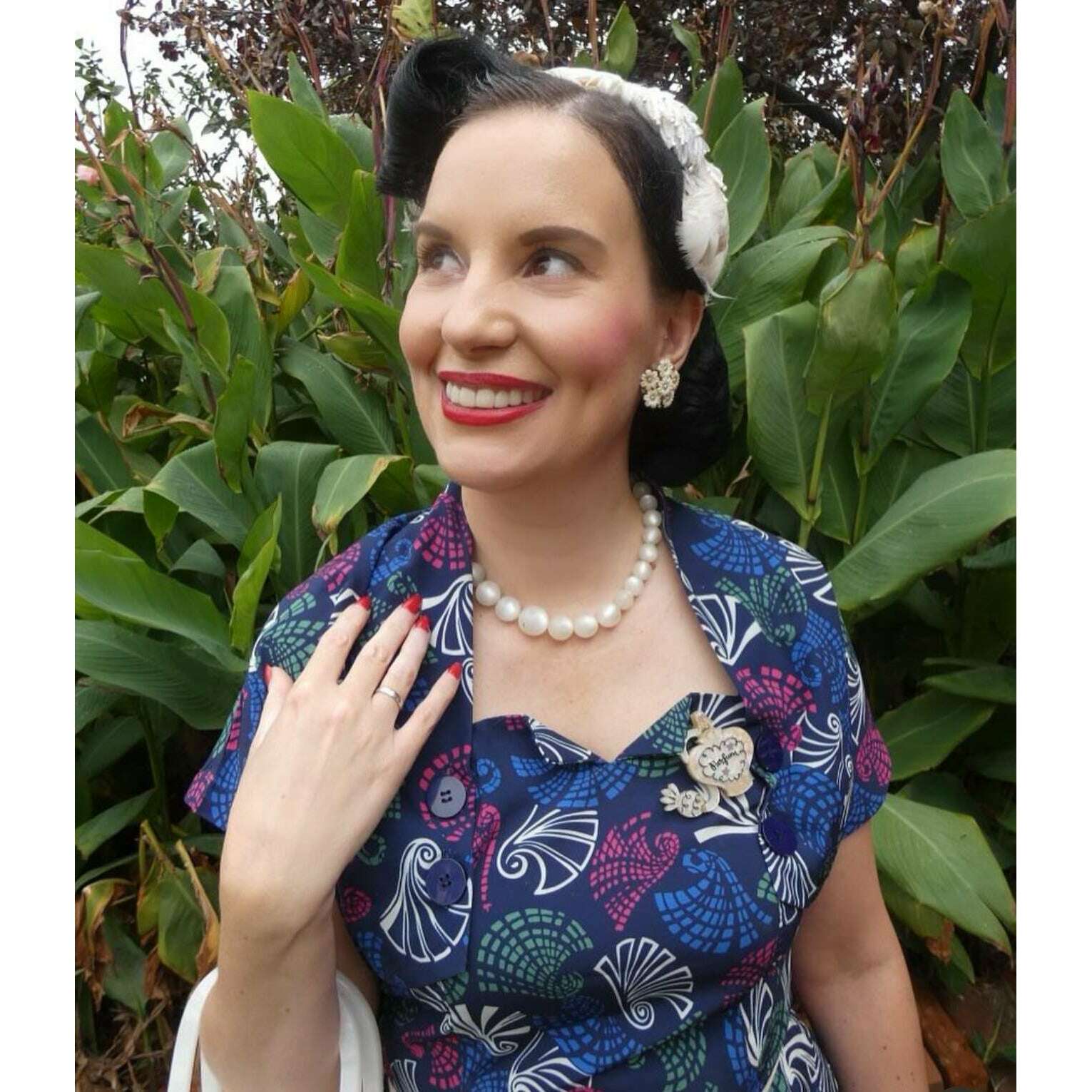 Glamour in a Bottle Peach Brooch by Asia Ellington x Lipstick & Chrome