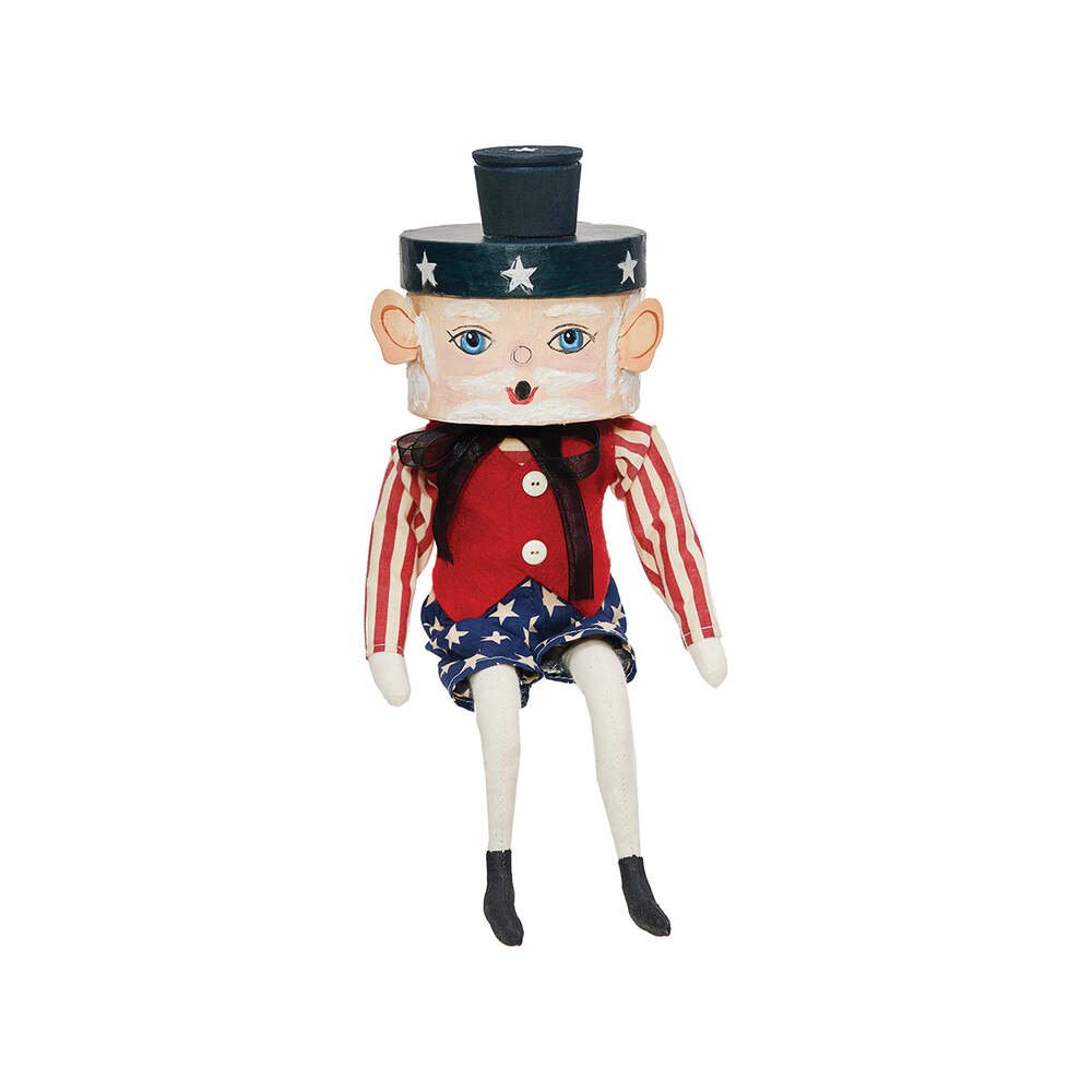 Glory Sam Gathered Traditions Art Doll by Joe Spencer by Quirks! at Shirley Shoppe