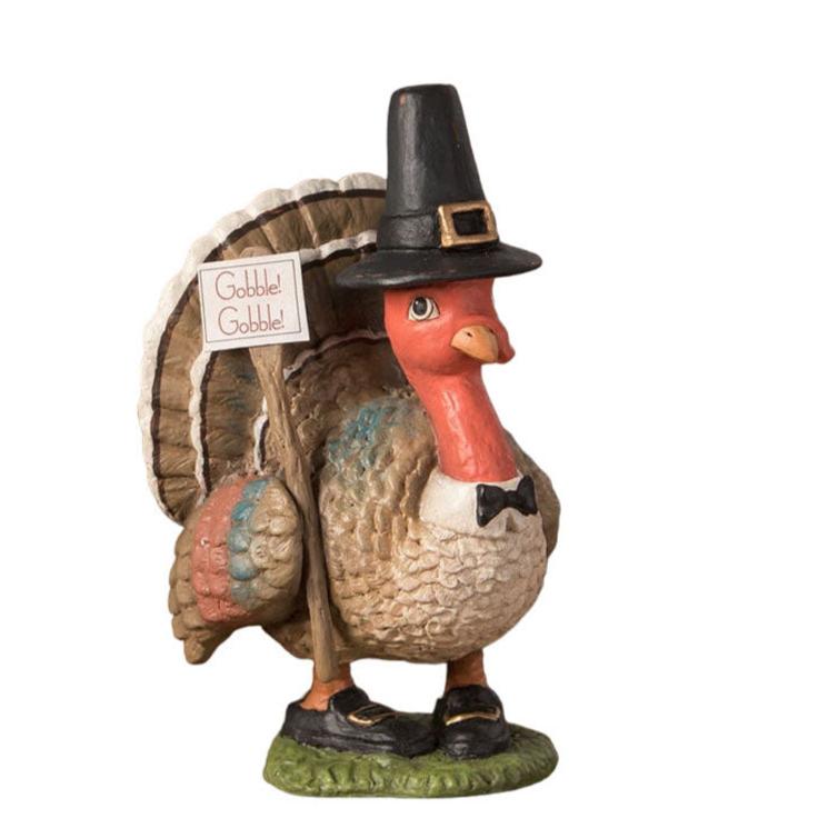 Gobble Gobble Turkey by Bethany Lowe Designs by Quirks! at Shirley Shoppe