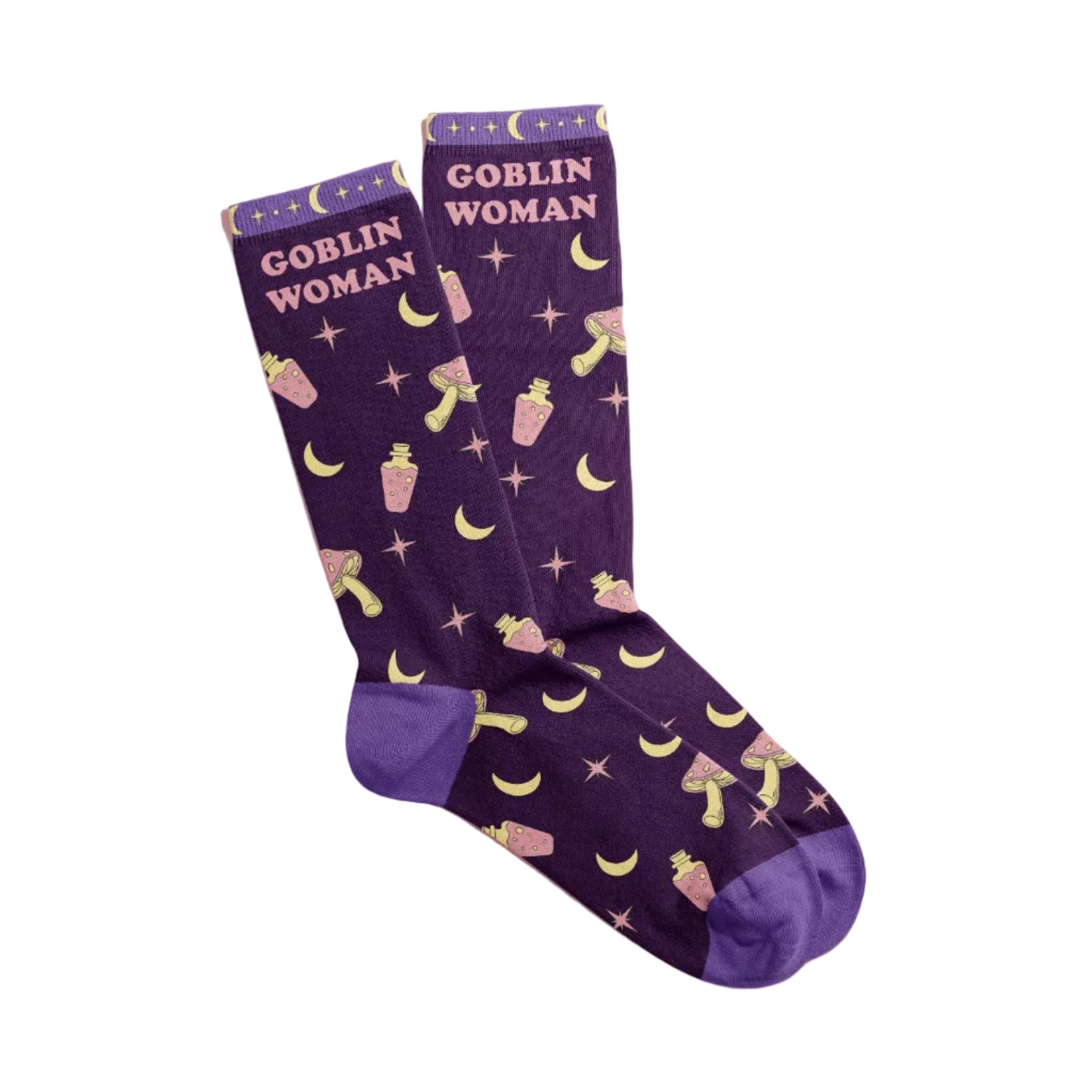 Goblin Woman Socks by Quirks! at Shirley Shoppe