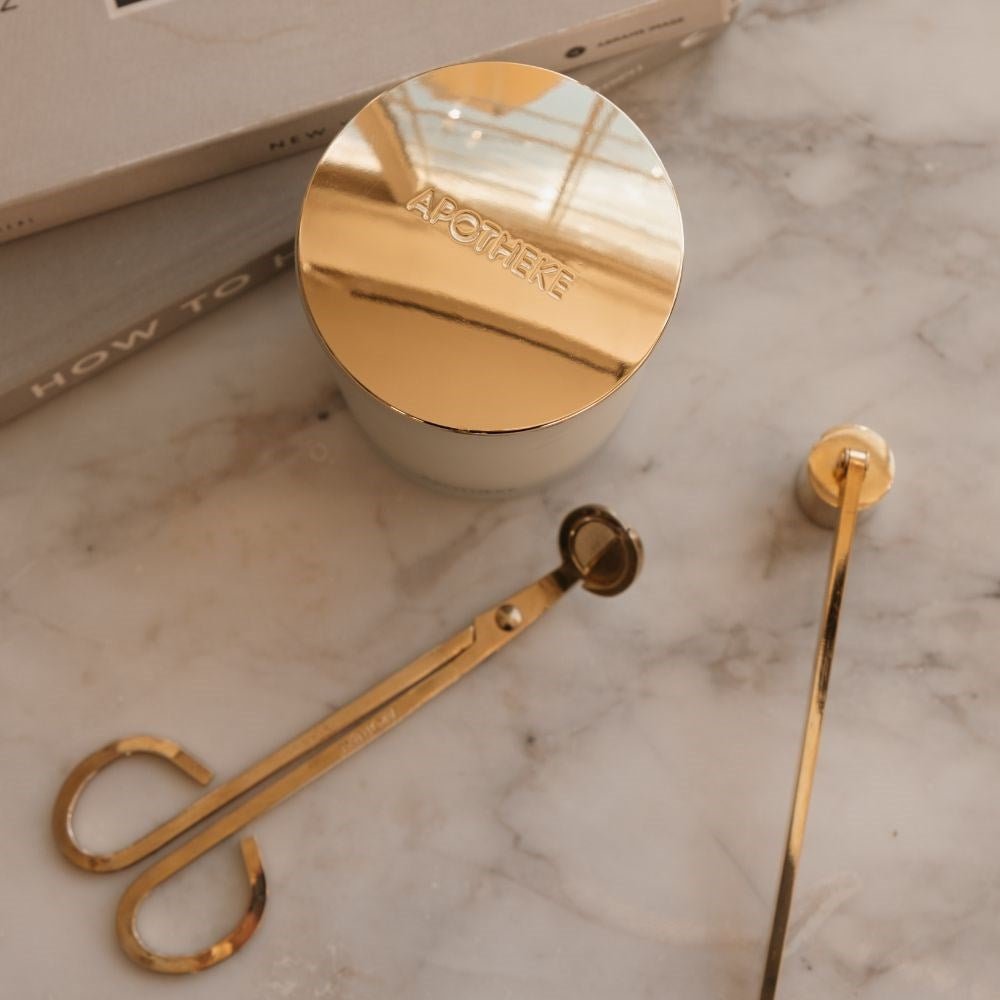 Gold Classic Candle Lid by APOTHEKE at Shirley Shoppe