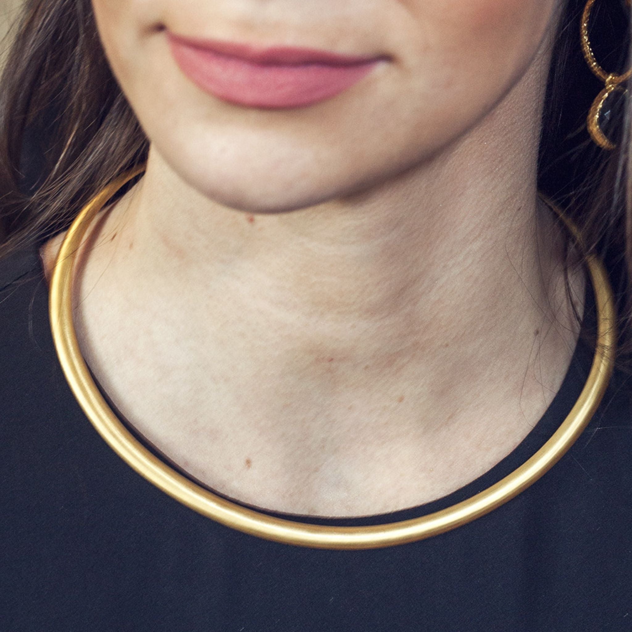 Gold Collar Necklace by Christina Greene at Shirley Shoppe