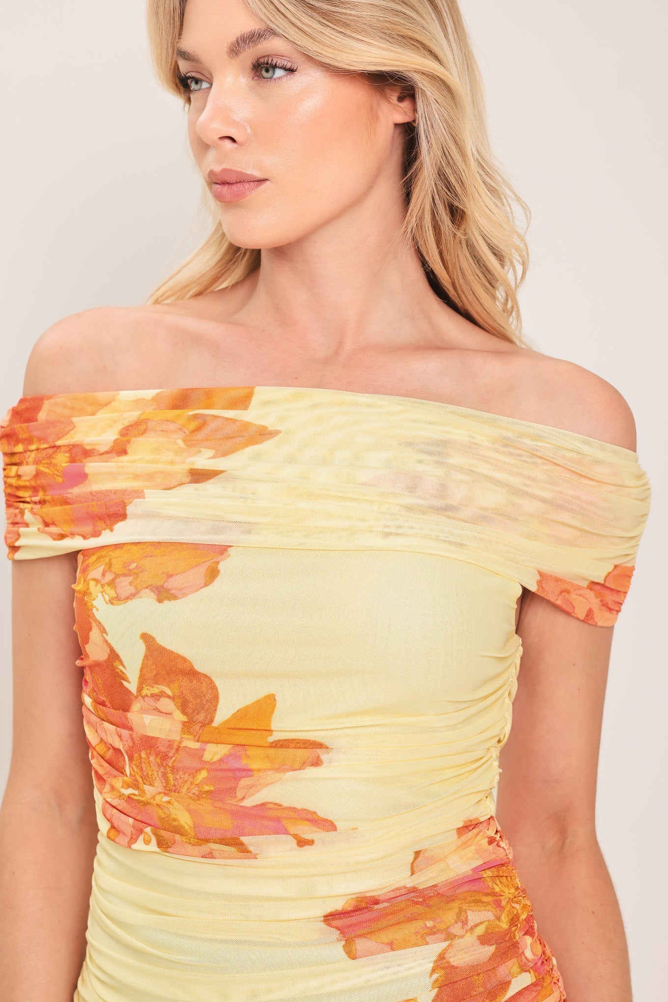 GOLDEN HOUR POWER MESH TOP by Flying Tomato at Shirley Shoppe